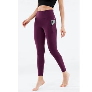 Oasis PureLuxe High-Waisted 7/8 Legging - Burgundy